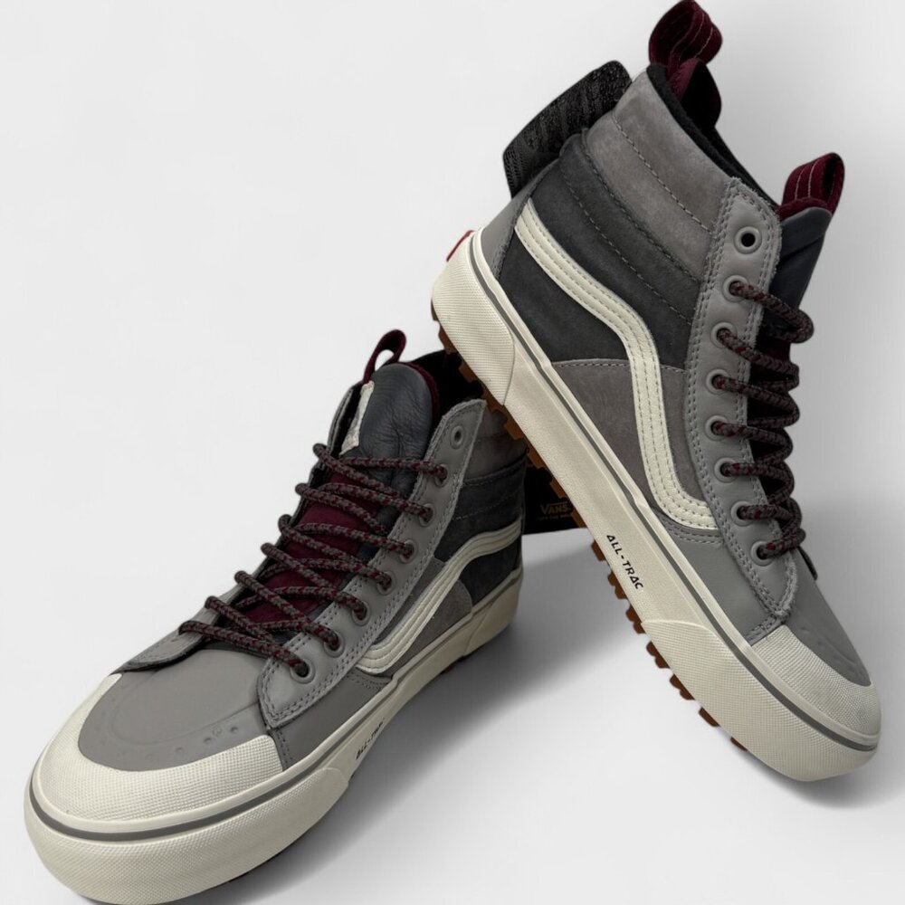 Vans Sk8-Hi MTE-2 Grey/White Womens Sz 9.5 New VN0A5HZZ51P - Picture 7 of 15
